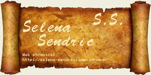 Selena Sendrić vizit kartica